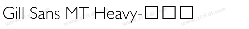 Gill Sans MT Heavy字体转换